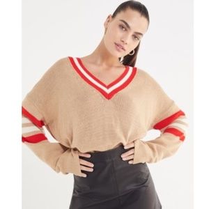 Urban Outfitters Sweaters - Urban Outfitters Kristen varsity vneck sweater Urban Outfitters Sweaters - Urban Outfitters Kristen varsity vneck sweater